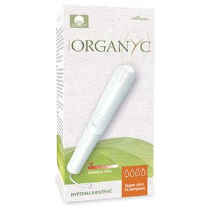 ORGANYC tampon super plus m.indførings Ø - 14 stk