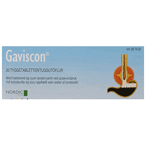 Gaviscon tyggetabletter - 20 stk