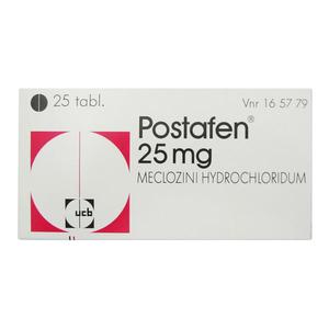Postafen 25 mg - 20 tabletter