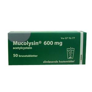 Mucolysin Skovbær 600 mg - 50 brusetabletter