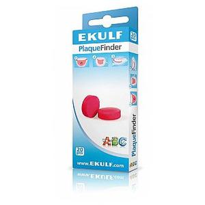 Ekulf røde farvetabletter - 20 stk
