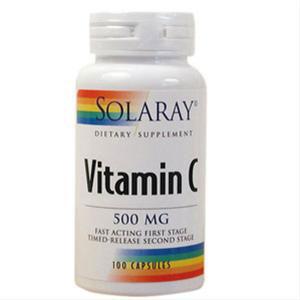 Solaray - C-vitamin 500 mg - 100 kap