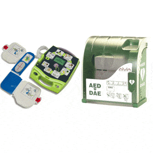 Zoll AED Plus Hjertestarter + Aivia 200 udendørs skab med varme