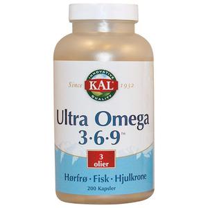 Ultra Omega 3-6-9 - 200 kapsler
