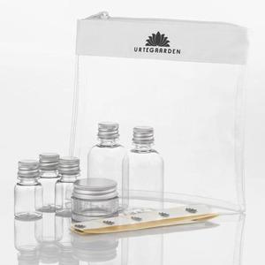 Urtegaarden Rejseemballage - 6 stk transparent toilettaske