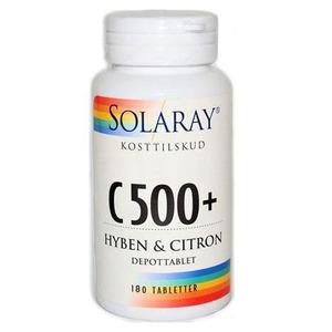 Solaray C500 + hyben og citron - 180 tab