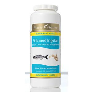Fitness Pharma Omega 3 m. ingefærrod - 180 stk