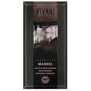 Vivani chokolade mørk m. hele mandler