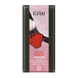 Vivani hvid jordbær yoghurt chokolade