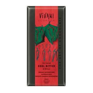 Vivani ædelbitter chokolade m. chili