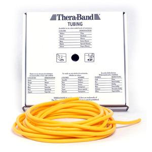 TheraBand Rund elastik 7,5m – gul – Hårdhed 1