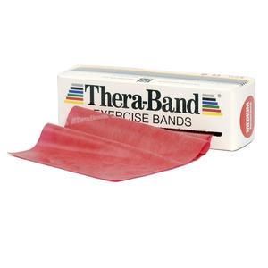 Thera Band Flad elastik 5,5m - rød - Hårdhed 3