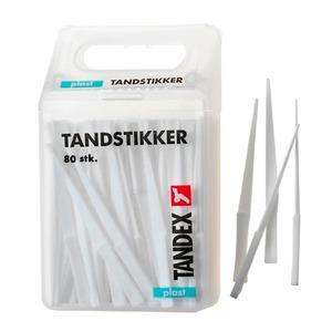 Tandex plasttandstikkere - 80 stk