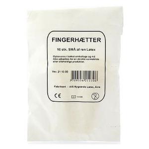 Fingerhætter gummi - 10 stk