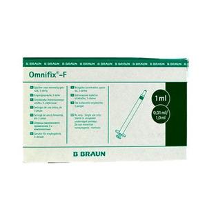 Omnifix sprøjte luer 1 ml - 100 stk.