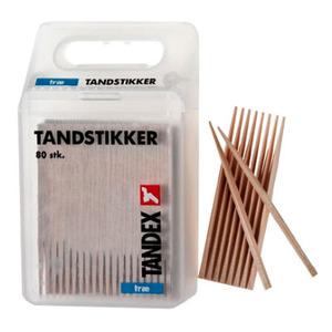 Tandex tandstik træ - 80 stk