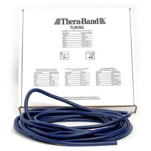 TheraBand Rund elasitk 7,5m – blå – Hårdhed 4