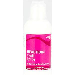 Hexetidin mundskyllevæske 0,1% - 250ml