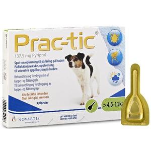 Prac-tic 137,5 mg - 4,5-11 kg - 3 pipetter