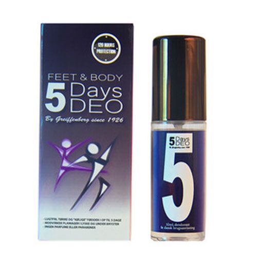 Skyldfølelse Kalkun Hav 5 Days Feet & Body Deodorant - 32 ml - Med24.dk