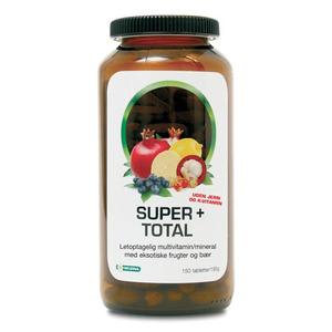 Super+ Total u. jern og K-vitamin - 150 tab