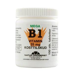 Natur-Drogeriet Mega B1 vitamin 25 mg - 100 tab