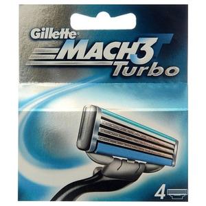 Gillette Mach3 Turbo barberblade - 4 stk.
