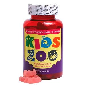 Kids Zoo propolis m/hyld, hyben+c-vit vegetabilsk - 60 stk