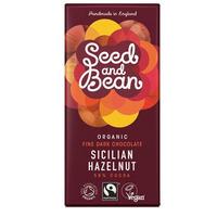 Seed & Bean Fine Dark Chocolate 58% Sicilian Hazelnut Ø - 85 g.