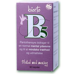 BiOrto - Pantothensyre (B5) - 90 kap.