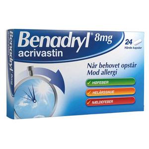 Benadryl 8 mg - 24 kapsler