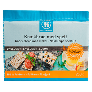 Urtekram Fuldkornsknækbrød m. spelt Ø - 250 g