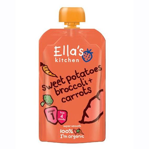 Ella's Kitchen Sweet Potatoes Broccoli, 4+ mdr 120 g Med24.dk