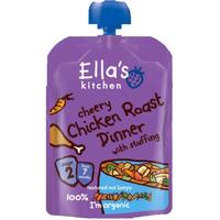 Ella's Kitchen Chicken Roast Dinner 7 mdr. Ø - 130 g. - Kylling, Grøntsager