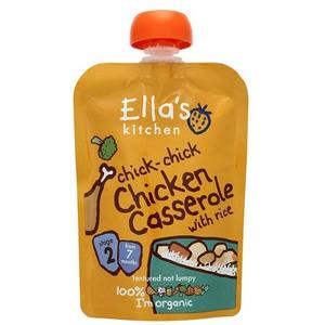 Ella's Kitchen Chicken Casserole with Rice babymos, 7+ mdr. Ø -