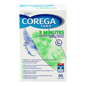Corega Tabs 3 minutes - 66 stk