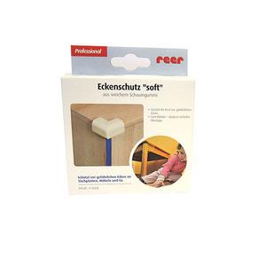 Reer Hjørnebeskytter blød - hvid - 4 stk.