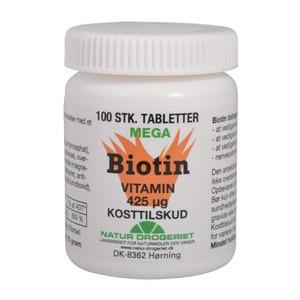 Natur-Drogeriet Mega Biotin - 100 tabletter