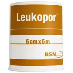 Leukopor tape 5cm x 5m - 1 stk.