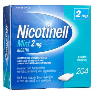 Nicotinell Tyggegummi (Mint) 2mg - 204 stk
