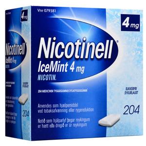 Nicotinell Tyggegummi IceMint 4 mg - 204 stk