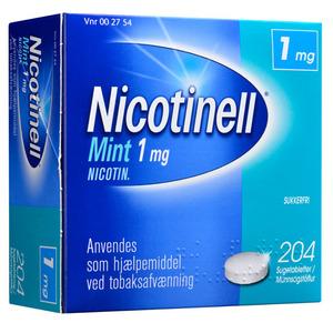 Nicotinell Mint Sugetablet 1mg - 204 stk
