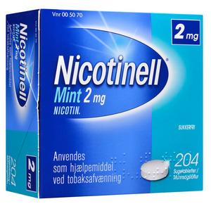 Nicotinell Mint Sugetablet 2mg - 204 stk