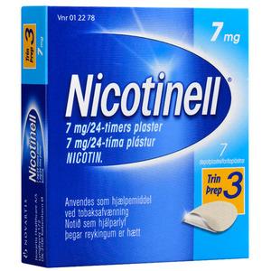 Nicotinell Nikotin Depotplastre 7 mg/24 timer - 7 stk