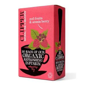 Clipper Røde bær & aronia bær te Øko - 20 br