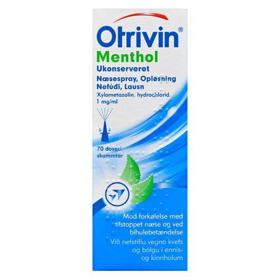 Tether Energize civilisere Otrivin Menthol Ukonserveret Næsespray, 1 mg/ml - Med24.dk