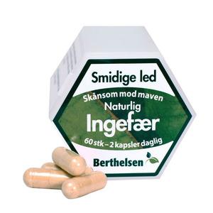 Berthelsen Naturlig Ingefær - 60 tabl.
