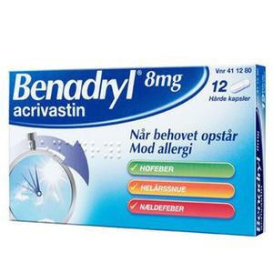 Benadryl 8 mg - 12 stk.
