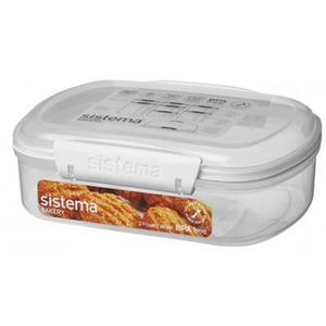 Sistema Opbevaringsboks hvid 685 ml bakery har en god størrelse til opbevaring af bage-ingredienser.