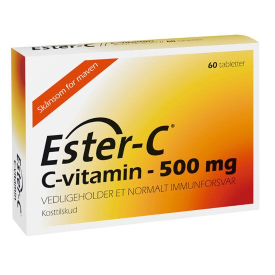 Ester Cvitamin 500mg 60 tabl. Med24.dk